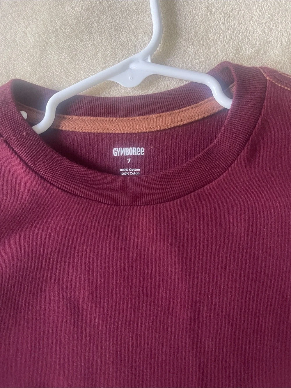 Gymboree Burgundy Long Sleeve Top with Horse Graphic